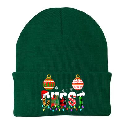 Funny Chest Nuts Couples Christmas Chestnuts Adult Matching Knit Cap Winter Beanie