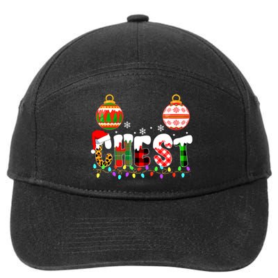 Funny Chest Nuts Couples Christmas Chestnuts Adult Matching 7-Panel Snapback Hat