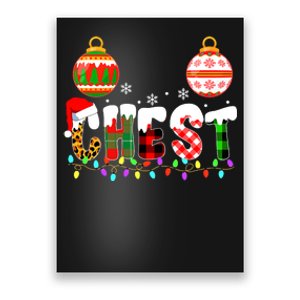 Funny Chest Nuts Couples Christmas Chestnuts Adult Matching Poster