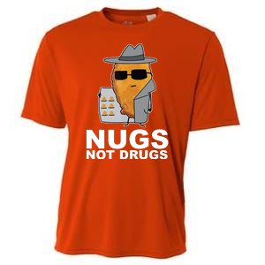 Funny Chicken Nuggets Nugs Not Drugs Cooling Performance Crew T-Shirt