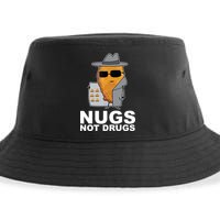Funny Chicken Nuggets Nugs Not Drugs Sustainable Bucket Hat