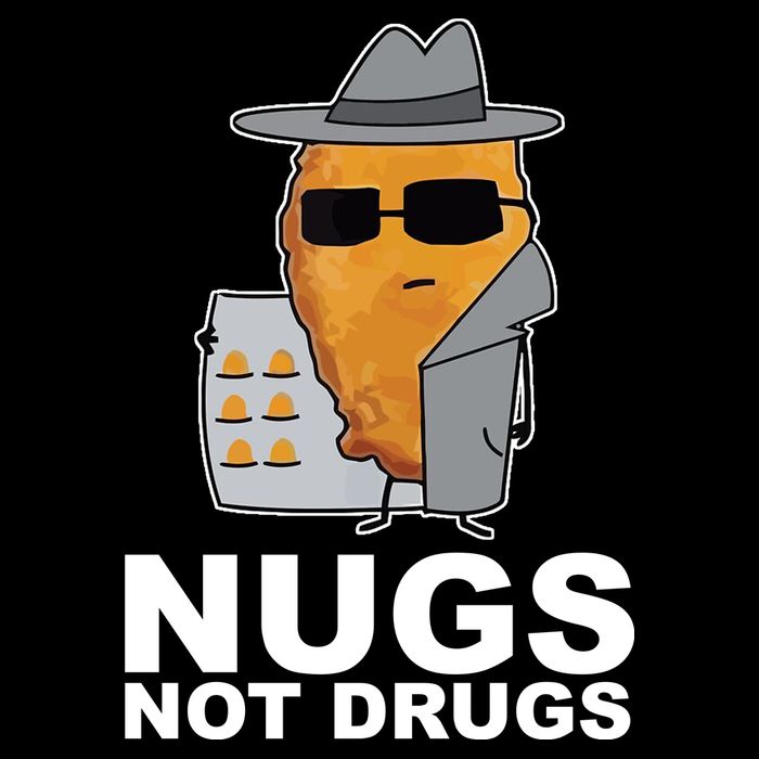 Funny Chicken Nuggets Nugs Not Drugs Sustainable Bucket Hat