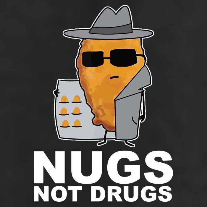 Funny Chicken Nuggets Nugs Not Drugs Adult Drive Performance Visor