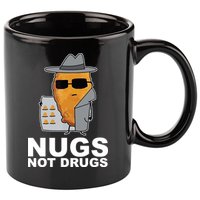 Funny Chicken Nuggets Nugs Not Drugs 11oz C Handle Ceramic Mug