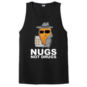 Funny Chicken Nuggets Nugs Not Drugs PosiCharge Competitor Tank