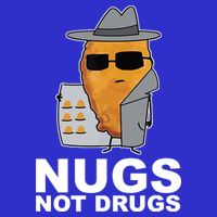 Funny Chicken Nuggets Nugs Not Drugs Ladies Essential Flowy Tank
