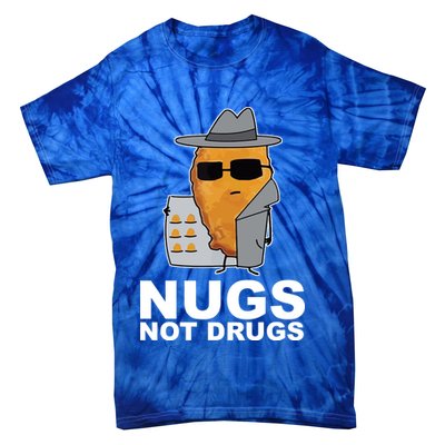 Funny Chicken Nuggets Nugs Not Drugs Tie-Dye T-Shirt