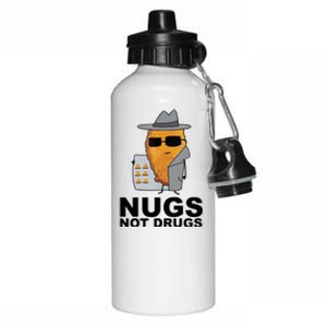 Funny Chicken Nuggets Nugs Not Drugs Aluminum Water Bottle