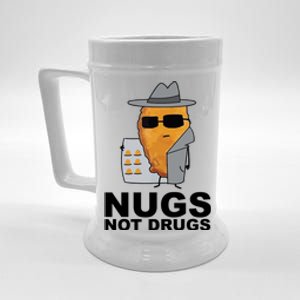 Funny Chicken Nuggets Nugs Not Drugs Beer Stein