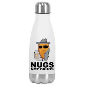 Funny Chicken Nuggets Nugs Not Drugs Stainless Steel Insulated Water Bottle