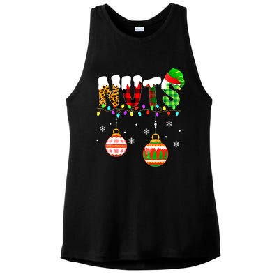 Funny Chest Nuts Couples Christmas Chestnuts Adult Matching Ladies PosiCharge Tri-Blend Wicking Tank