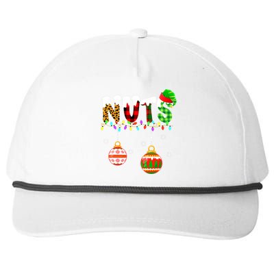 Funny Chest Nuts Couples Christmas Chestnuts Adult Matching Snapback Five-Panel Rope Hat