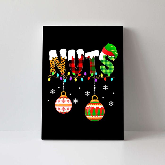 Funny Chest Nuts Couples Christmas Chestnuts Adult Matching Canvas