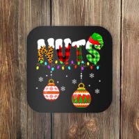 Funny Chest Nuts Couples Christmas Chestnuts Adult Matching Coaster