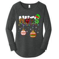 Funny Chest Nuts Couples Christmas Chestnuts Adult Matching Women's Perfect Tri Tunic Long Sleeve Shirt