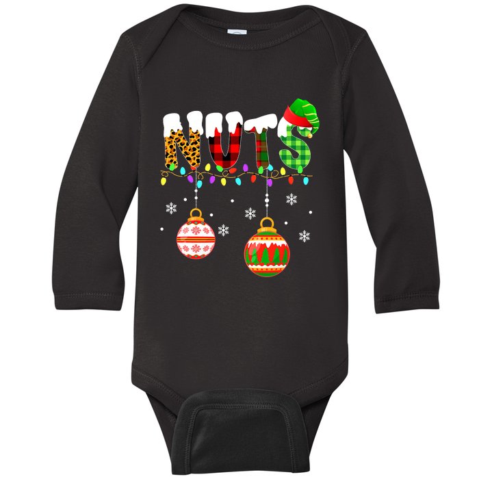 Funny Chest Nuts Couples Christmas Chestnuts Adult Matching Baby Long Sleeve Bodysuit