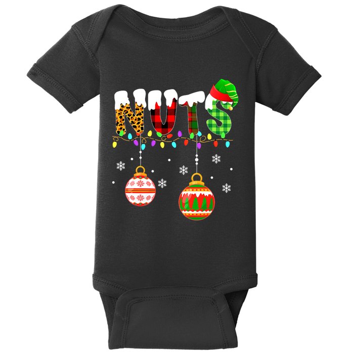 Funny Chest Nuts Couples Christmas Chestnuts Adult Matching Baby Bodysuit