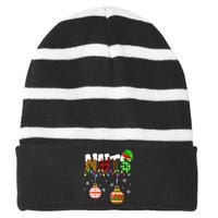 Funny Chest Nuts Couples Christmas Chestnuts Adult Matching Striped Beanie with Solid Band