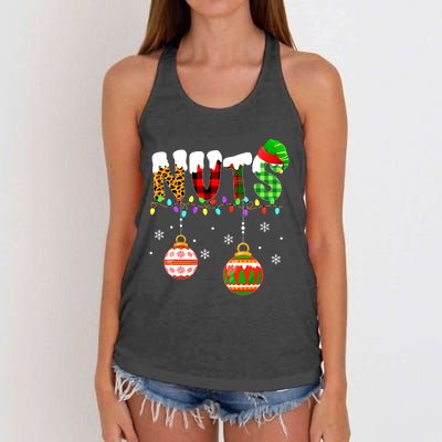 Funny Chest Nuts Couples Christmas Chestnuts Adult Matching Women's Knotted Racerback Tank