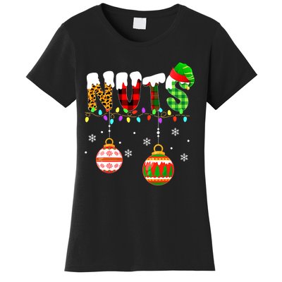 Funny Chest Nuts Couples Christmas Chestnuts Adult Matching Women's T-Shirt