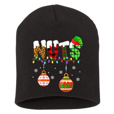 Funny Chest Nuts Couples Christmas Chestnuts Adult Matching Short Acrylic Beanie