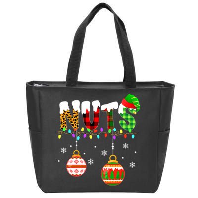 Funny Chest Nuts Couples Christmas Chestnuts Adult Matching Zip Tote Bag