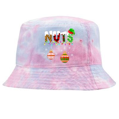 Funny Chest Nuts Couples Christmas Chestnuts Adult Matching Tie-Dyed Bucket Hat