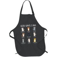Funny Cat Ns God Says I Am Christian Cat Lover Apron