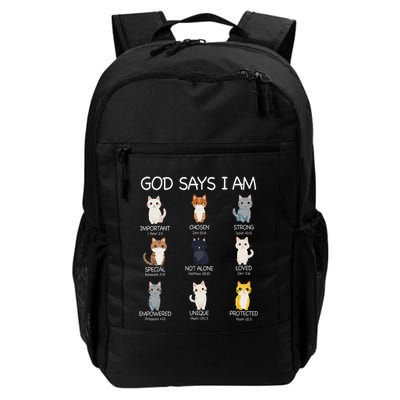 Funny Cat Ns God Says I Am Christian Cat Lover Backpack