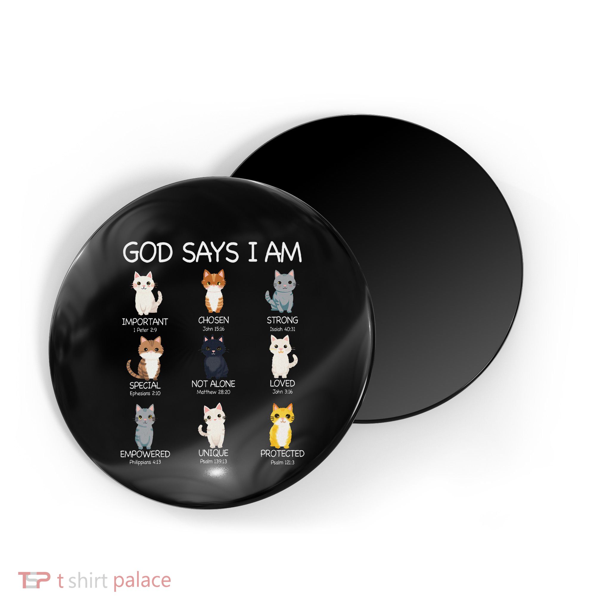 Funny Cat Ns God Says I Am Christian Cat Lover Magnet