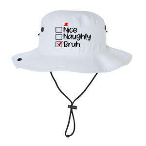 Funny Christmas Nice Naughty Bruh List Legacy Cool Fit Booney Bucket Hat