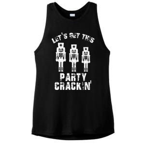 Funny Christmas Nutcracker Design Group Party Matching Set Ladies PosiCharge Tri-Blend Wicking Tank