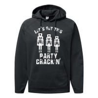 Funny Christmas Nutcracker Design Group Party Matching Set Performance Fleece Hoodie