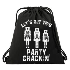 Funny Christmas Nutcracker Design Group Party Matching Set Drawstring Bag