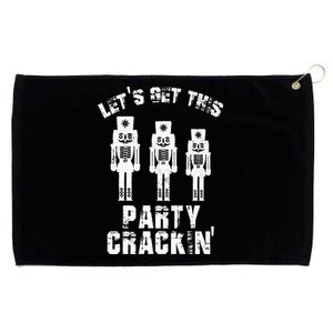 Funny Christmas Nutcracker Design Group Party Matching Set Grommeted Golf Towel