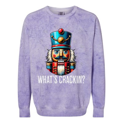 Funny Christmas Nutcracker Xmas Nutcrackers YAll Are Nuts Colorblast Crewneck Sweatshirt