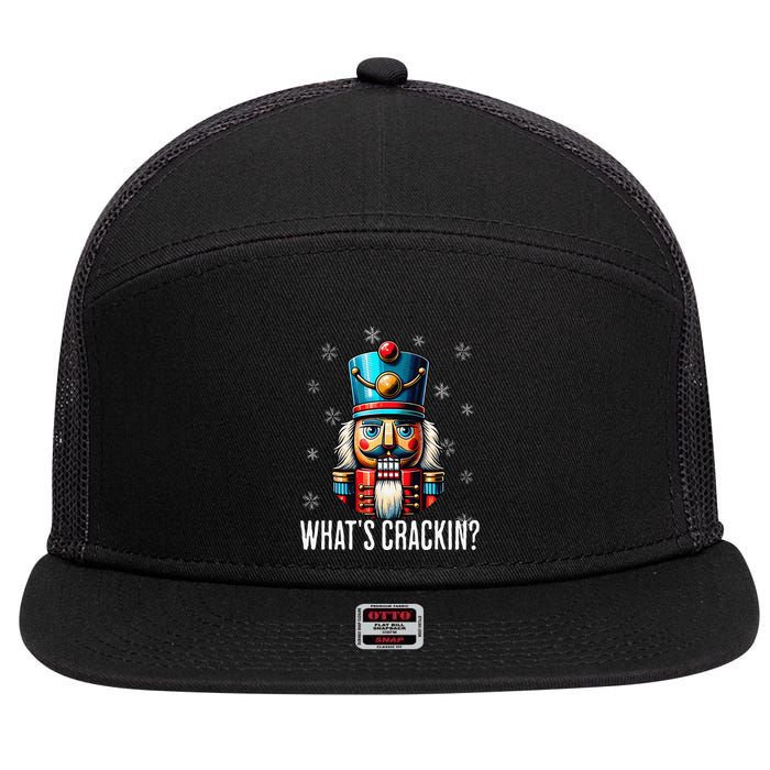 Funny Christmas Nutcracker Xmas Nutcrackers YAll Are Nuts 7 Panel Mesh Trucker Snapback Hat