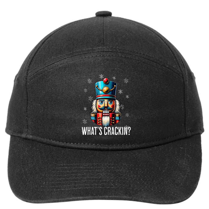 Funny Christmas Nutcracker Xmas Nutcrackers YAll Are Nuts 7-Panel Snapback Hat
