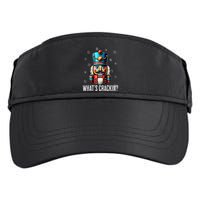 Funny Christmas Nutcracker Xmas Nutcrackers YAll Are Nuts Adult Drive Performance Visor