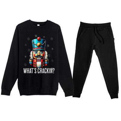 Funny Christmas Nutcracker Xmas Nutcrackers YAll Are Nuts Premium Crewneck Sweatsuit Set