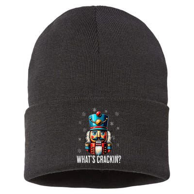 Funny Christmas Nutcracker Xmas Nutcrackers YAll Are Nuts Sustainable Knit Beanie