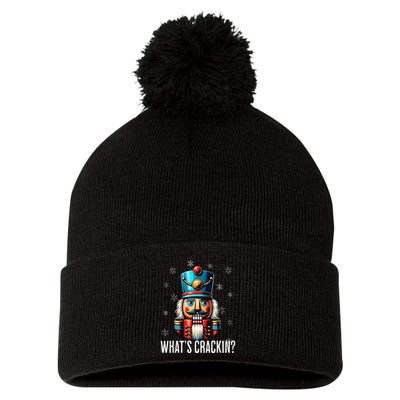 Funny Christmas Nutcracker Xmas Nutcrackers YAll Are Nuts Pom Pom 12in Knit Beanie