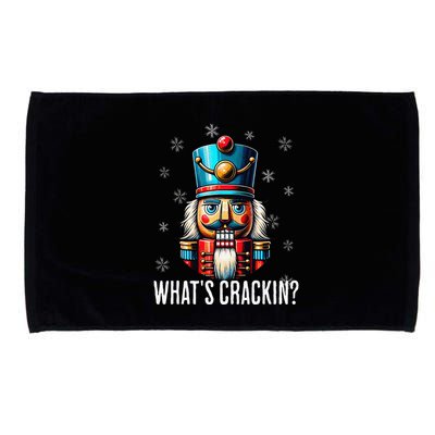 Funny Christmas Nutcracker Xmas Nutcrackers YAll Are Nuts Microfiber Hand Towel