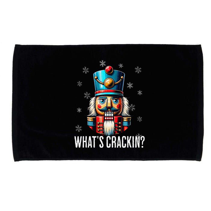 Funny Christmas Nutcracker Xmas Nutcrackers YAll Are Nuts Microfiber Hand Towel