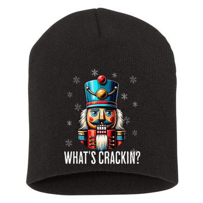 Funny Christmas Nutcracker Xmas Nutcrackers YAll Are Nuts Short Acrylic Beanie