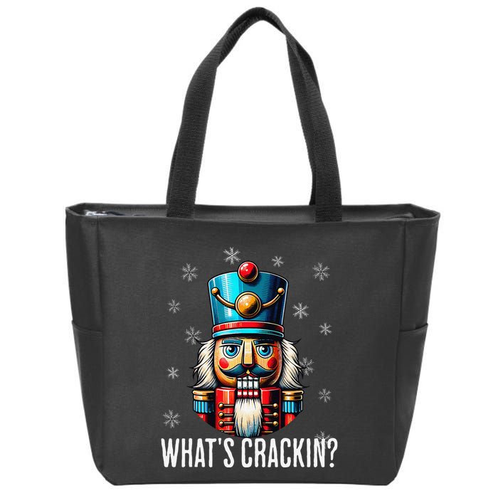 Funny Christmas Nutcracker Xmas Nutcrackers YAll Are Nuts Zip Tote Bag