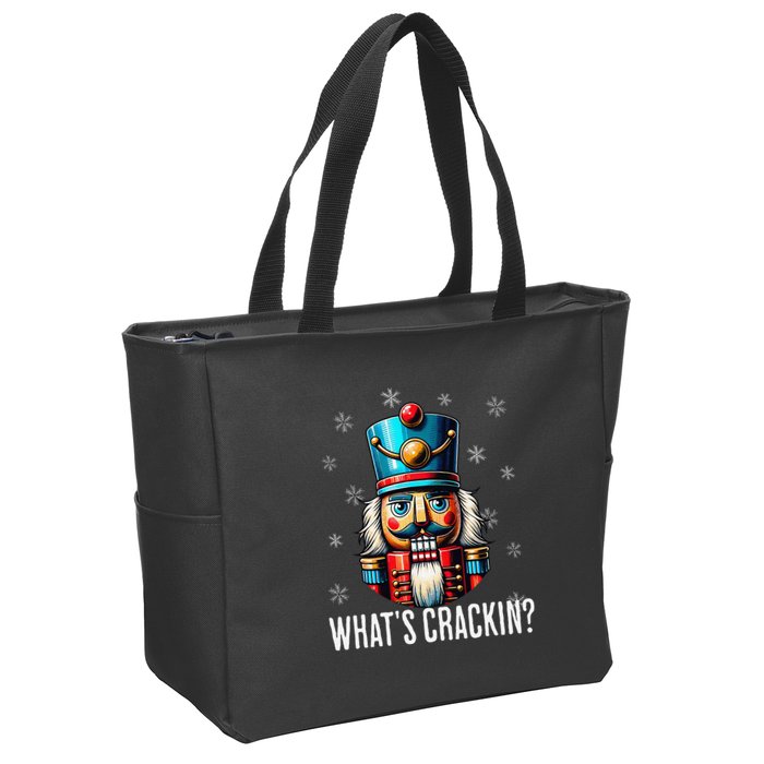 Funny Christmas Nutcracker Xmas Nutcrackers YAll Are Nuts Zip Tote Bag