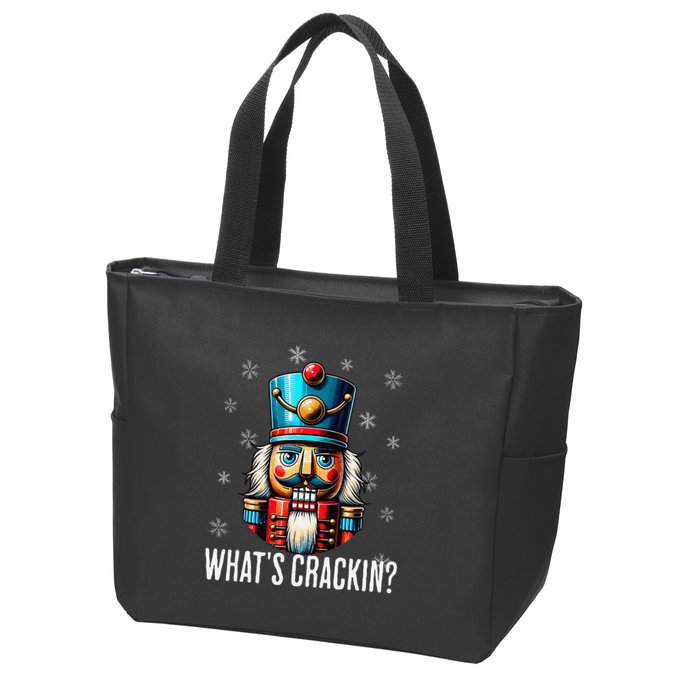 Funny Christmas Nutcracker Xmas Nutcrackers YAll Are Nuts Zip Tote Bag