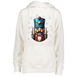 Funny Christmas Nutcracker Xmas Nutcrackers YAll Are Nuts Womens Funnel Neck Pullover Hood