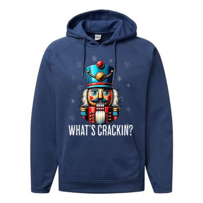 Funny Christmas Nutcracker Xmas Nutcrackers YAll Are Nuts Performance Fleece Hoodie